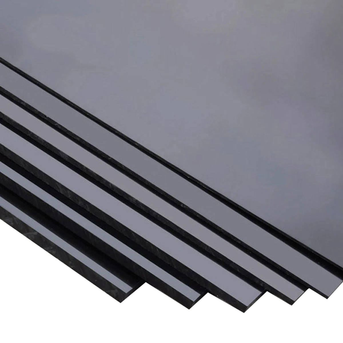 1 Piece New Durable Black ABS Styrene Plastic Flat Sheet Plate 0.5mm Thickness