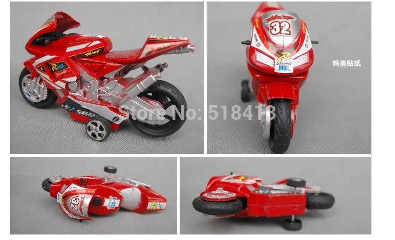 Children Plastic Toys Puzzle Toy Pull Back Motorcycle Can Turn Selling Educational Model Baby 2021