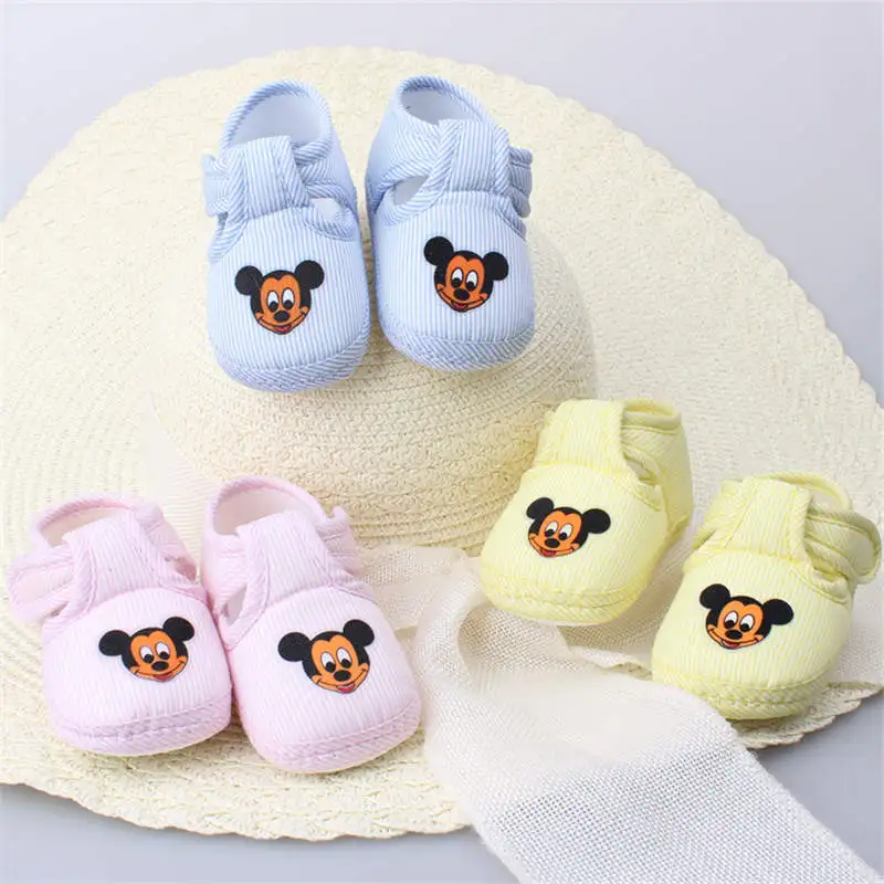 New Disney spring and autumn anti-skid Baby Toddler Shoes Cartoon Mickey Baby Shoes