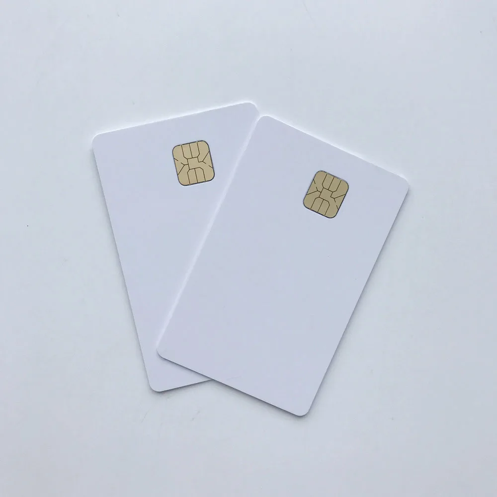 50pcs/lot blank inkjet printable SLE4428 chip card contact pvc card credit card size print by epson or canon inkjet printers