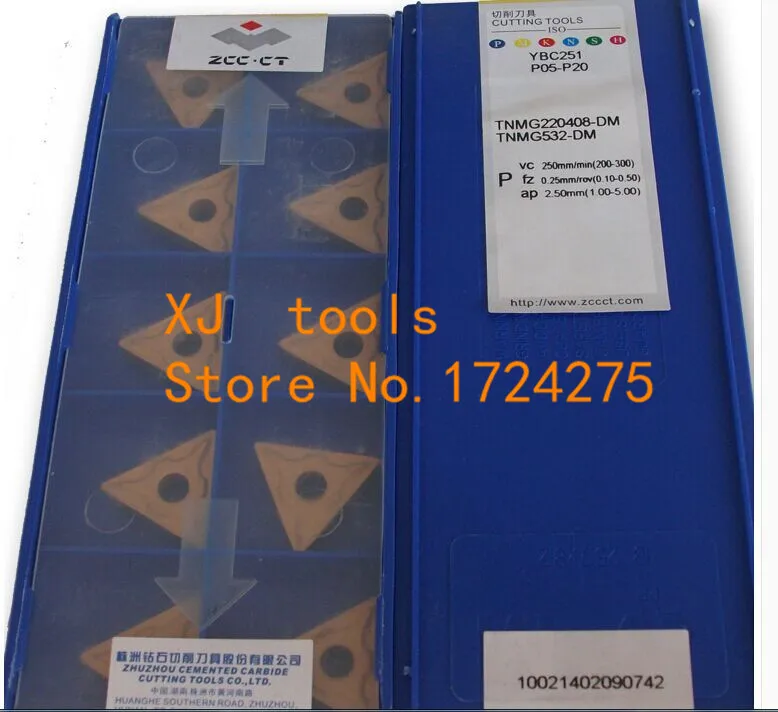 

Free shipping 10PCS TNMG220408 DM YBC251 Cemented Carbide Cutter Turning tools Carbide insert