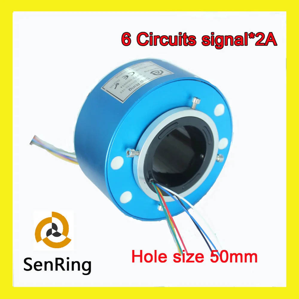 

Rotating connector electrical bore size 2'' (50mm) with 6 circuits signal current 2A