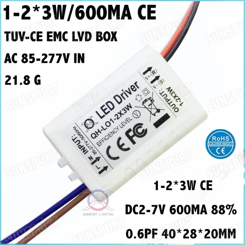 Imagem -02 - Tuv-ce Lvd Emc Pfc 0.9 130cx3w Externo 360 w Ac85-277v Levou Motorista 600ma Dc2105v Constante Fonte de Corrente 220 Peças