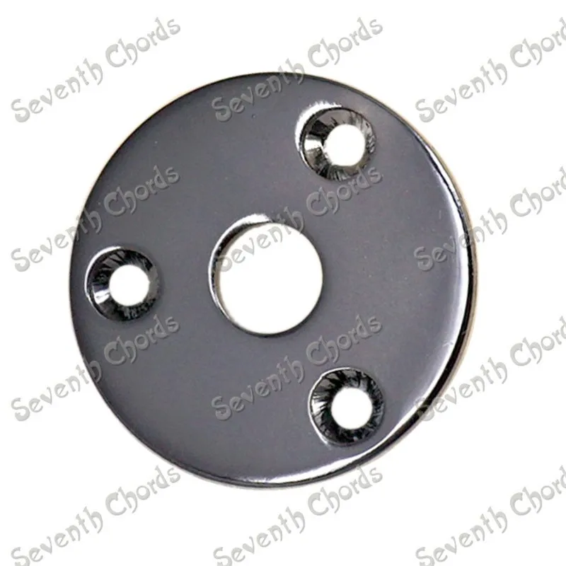 3 Teile/los Metall Runde Gitarre Jack Platten JackPlate Abdeckung Für Bass Elektrische Gitarre Zubehör Teile – Detail 4