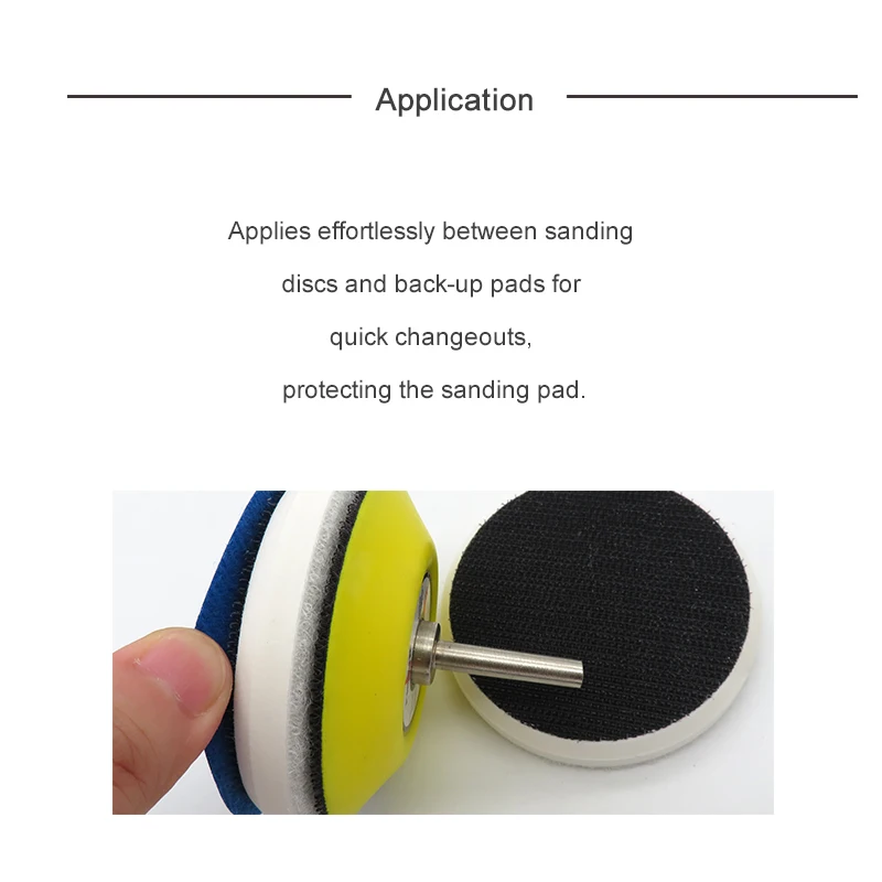 5PCS High Density Chamfering Hard Interface Pad 3 Inch 75mm Sponge Cushion Pad Sander Protection Pad for Polishing & Grinding