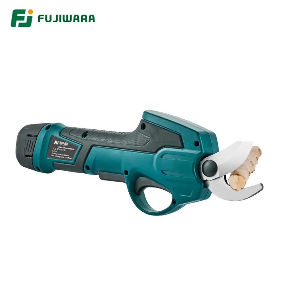 FUJIWARA 7.2V 1300mAh Electric Pruning Scissors 0-25mm Pruning Shears Lithium Battery Garden Pruner