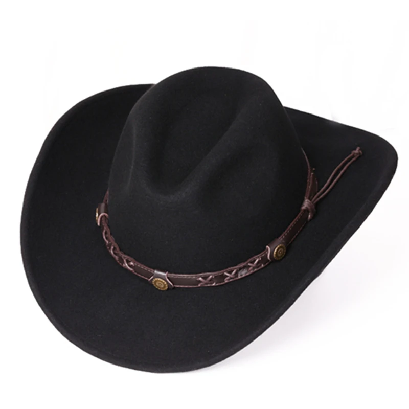 Unisex Warm Comfortable Dakota Crushable Wool Felt Western Cowboy Casual Hat