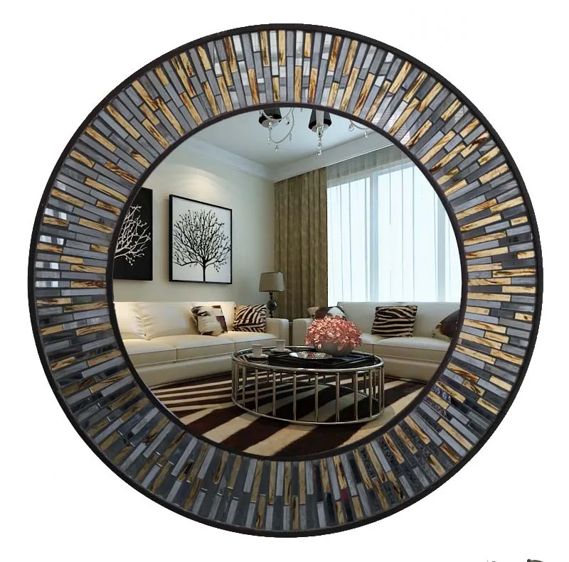 70cmx70cm New European Bathroom Decorative Mirror Makeup Bathroom Mirror American Bathroom wall Mirror