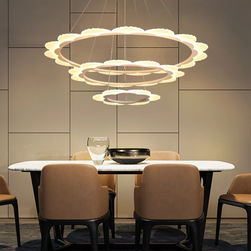 AC85~260V Dimming Lamp Home Decor Lighting Pendent lamp Lampara de techo Modern LED Pendant Lights For Living Dining Room lamp