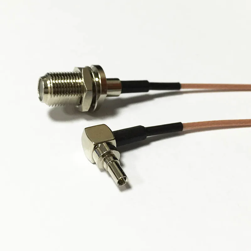 Nieuwe F Female Jack Switch Crc9 Hoek Pigtail Kabel Rg178 Groothandel 15Cm 6 "Voor 3G Modem