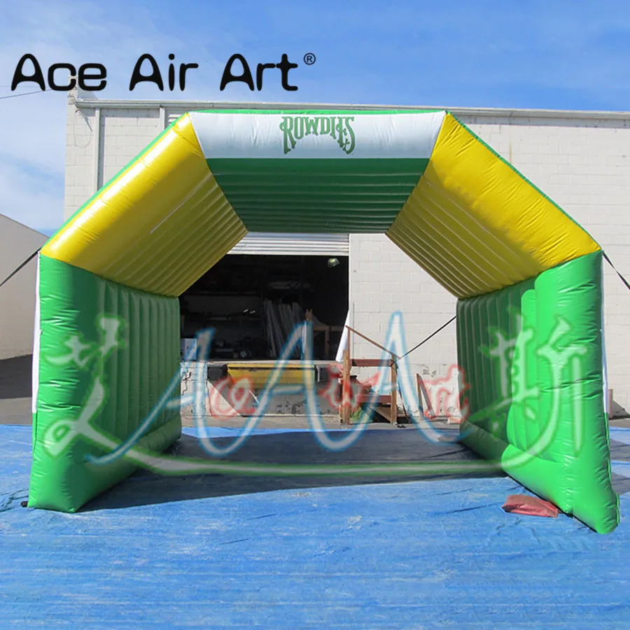 Colored Inflatable Tunnel Tent Event Station Pop Up Stage Canopy Entrance Tent for Sports