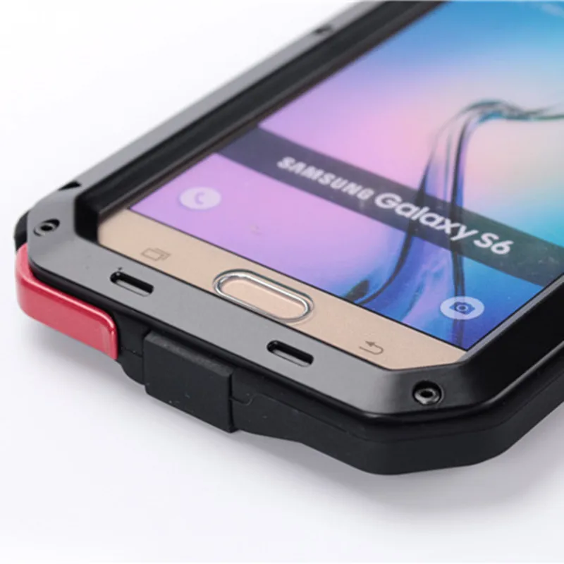 Tempered glass+Metal Case For Samsung galaxy S24 Ultra S23 S22 S21 S20 S10 Note 20 10 9 8 Heavy Duty Armor Shockproof Cover Case