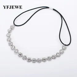 YFJEWE Fashion Hair Jewelry Women Bride Party Elegant Crystal Austrian Wedding Hair Accessories Hairbands Women Party Gift #H028