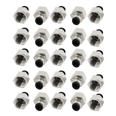 

30pcs 1/2" PT Female Thread 8mm Push In Joint Pneumatic Connector Quick Fittings