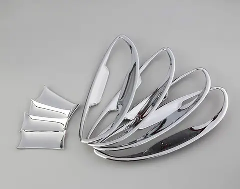 FUNDUOO För Toyota Corolla Altis 2014 2015 2016 2017 2018 Krom Dörrhandtagsskydd Skål Kopplist Överlägg Biltillbehör 10 best sales Toyota Aygo 2015 tillbehör - №10