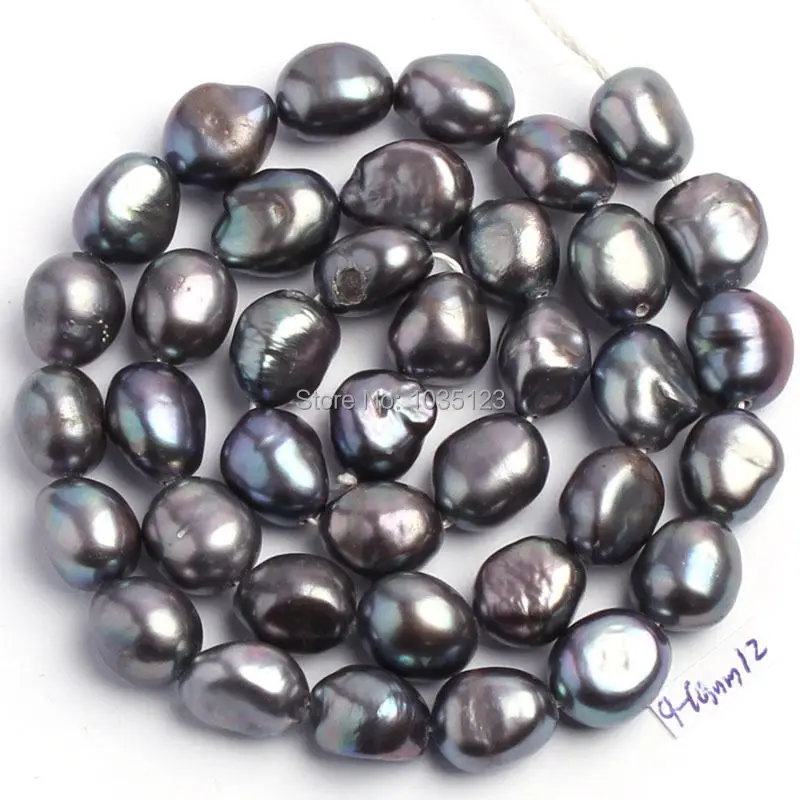 Natural 6 Color 9-10mm Multicolor Freshwater Pearl Irregular Shape Loose Beads Strand 14