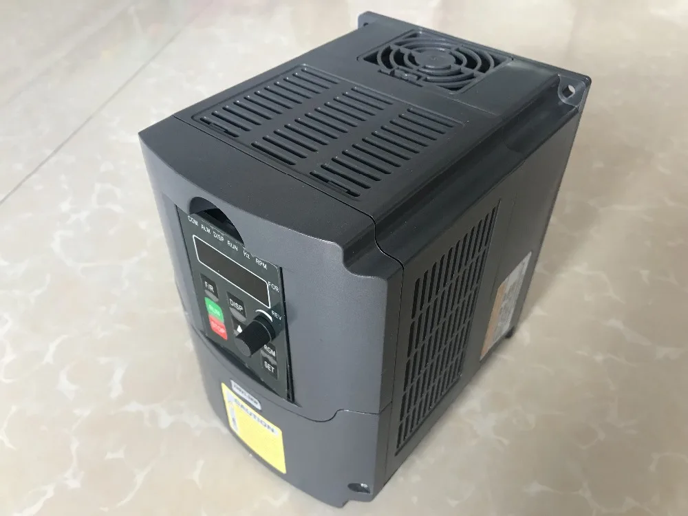 CNC Router Spindle Motor 1.5KW Air Cooled Machine Tool Spindle  + 220V/1.5KW Inverter