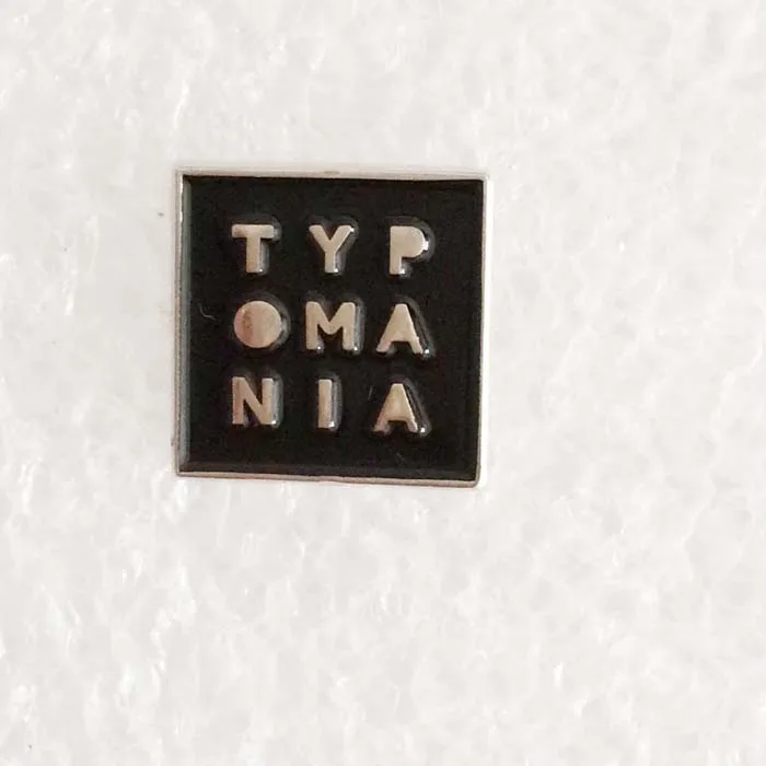 Custom 15mm TYP OMA NIA Black Enamel Pin