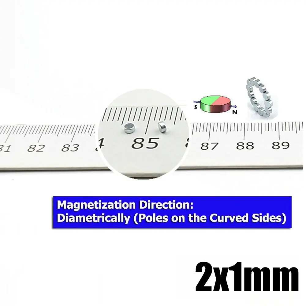 Магниты диаметром 1 мм, 0,04 дюйма, 1,5 мм, 2 мм, 0,079 дюйма, 4 мм, 6 мм, 0,236 дюйма, 10 мм, прецизионные сенсорные стержни