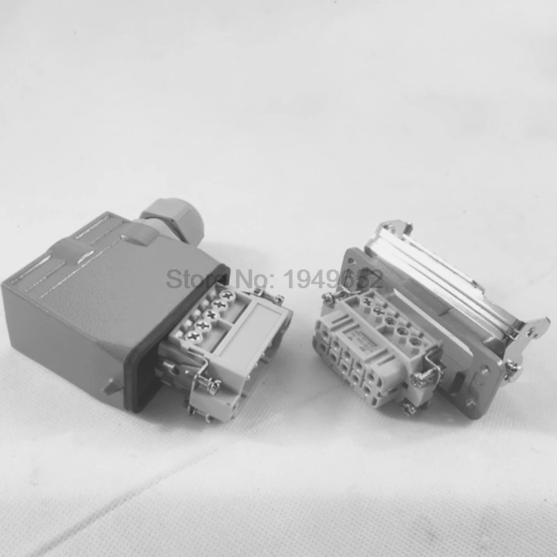 Heavy Duty Connectors HDC-HA-010-1 F/M 10pin 10A Industrial rectangular Connector plug image 5