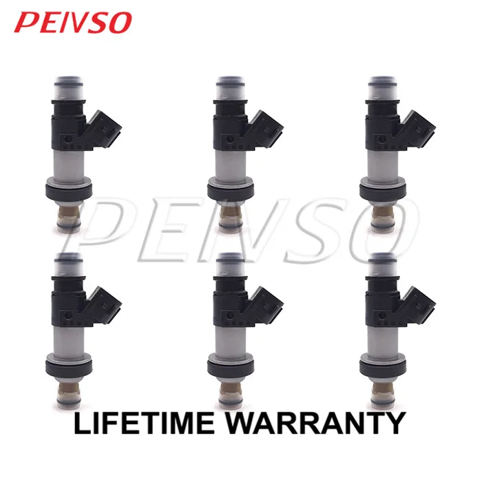 PEIVSO 6pcs 06164-P8E-A00 06164-PCC-000 Fuel Injector For Honda Odyssey 2002~2004 Pilot 2003~2004 3.5L V6