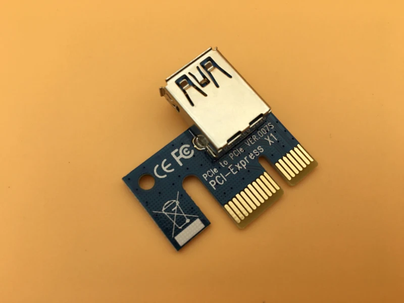 PCI-E PCI Express Extender 라이저 카드 1x 변환 카드 BitCoin BTC Miner Machine 용 고속 USB 3.0 어댑터 변환기, PCI-E PCI Express Extender 라이저 카드 1x 변환 카드