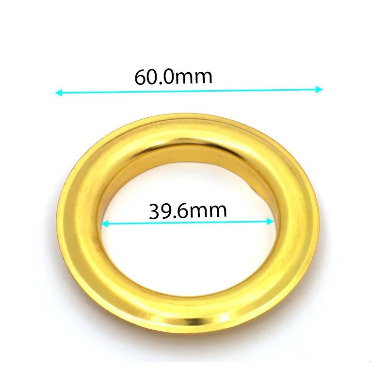 #40( Inner 40mm) Gold Finish Eyelets Grommets With Washers ,Pack of 200 sets