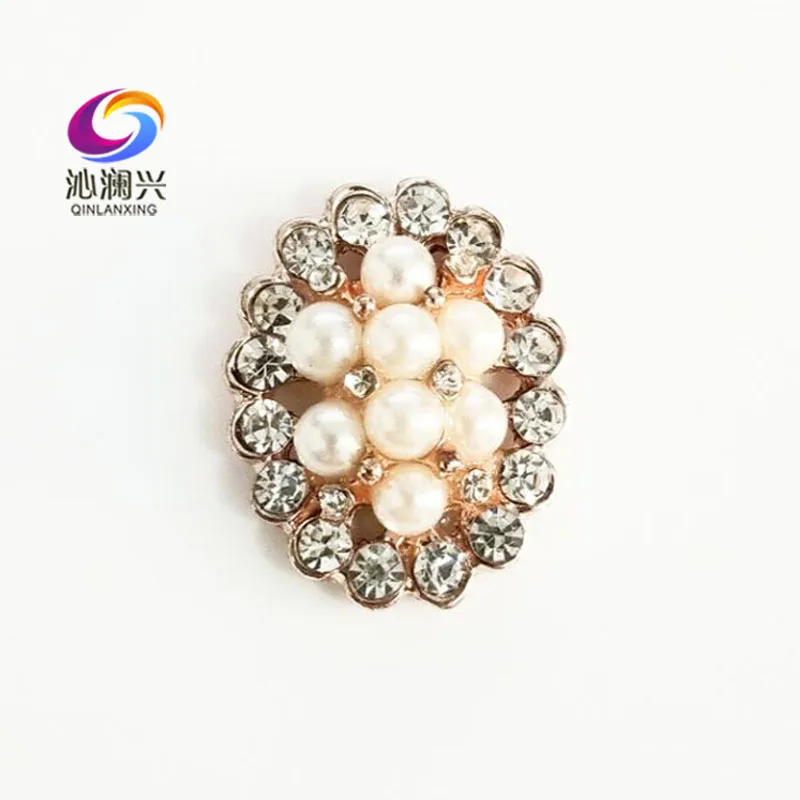

New!! 19x24mm 4pcs/pack Super beauty Round shape Alloy + imitation pearls flatback rhinestones Diy/jewelry accessories