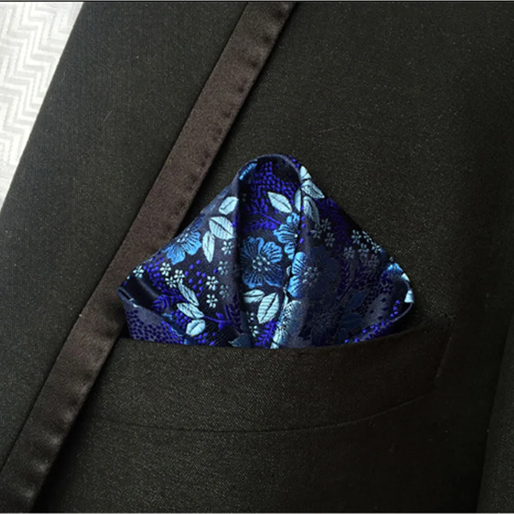 Men Fashion Colorful Paisley Floral Pocket Square Handkerchief Wedding Hanky NEW BWTHZ0227