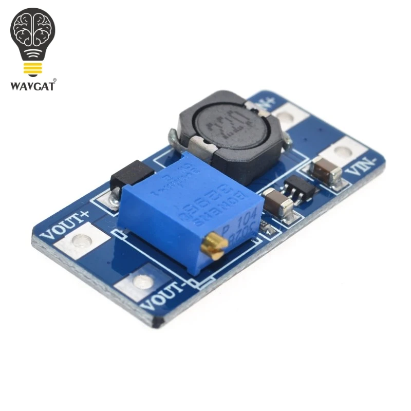 WAVGAT 5PCS MT3608 DC-DC Step Up Converter Booster Power Supply Module Boost Step-up Board MAX output 28V 2A For Arduino