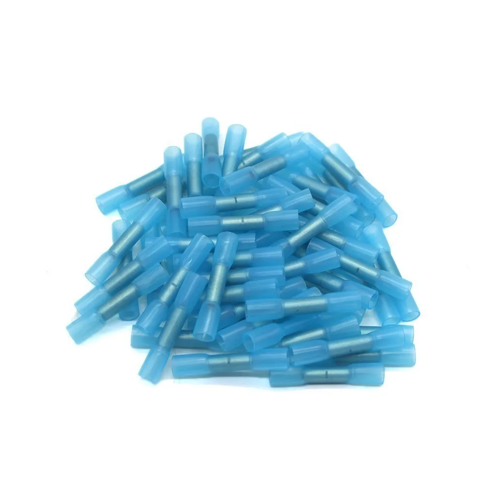 20Pcs BHT2 27A Heat Shrink Butt Wire Connectors AWG16-14 Waterproof Insulated Automobile Wire Cable Crimp Terminals