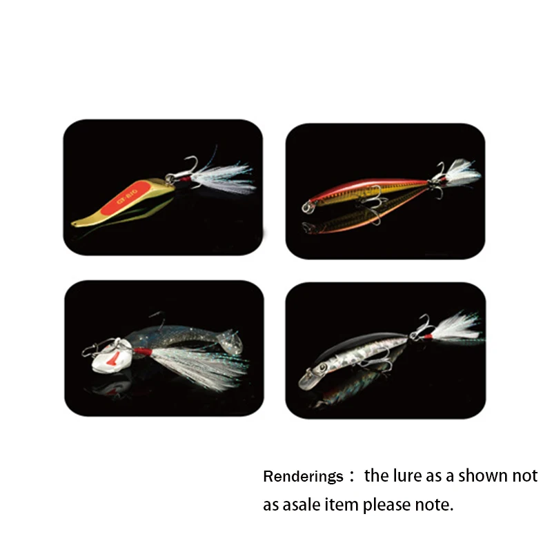 10pcs/lot 49mm Blade Lure Pendant Bloodstreams Feather Fishing Lure Fishing Equipment Fishing Tackle Accessories Spoon Bait