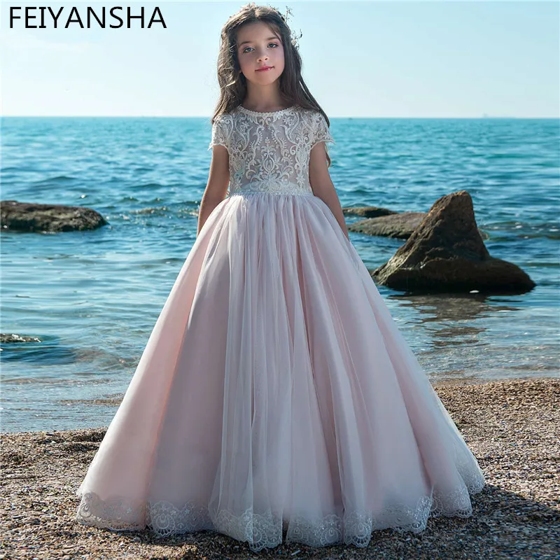 

NEW Flower Girl Dresses For Weddings 2022 Newest Vestidos daminha Kids Evening Pageant Gowns First Communion Dresses For Girls