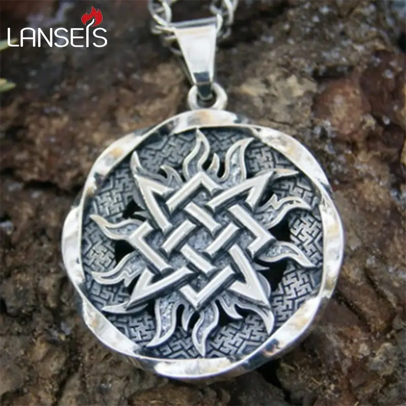 

10pcs small Svarog square pendant. Star Rus amulet pendant Ancient slavic talisman pendant jewelry pagan men necklace