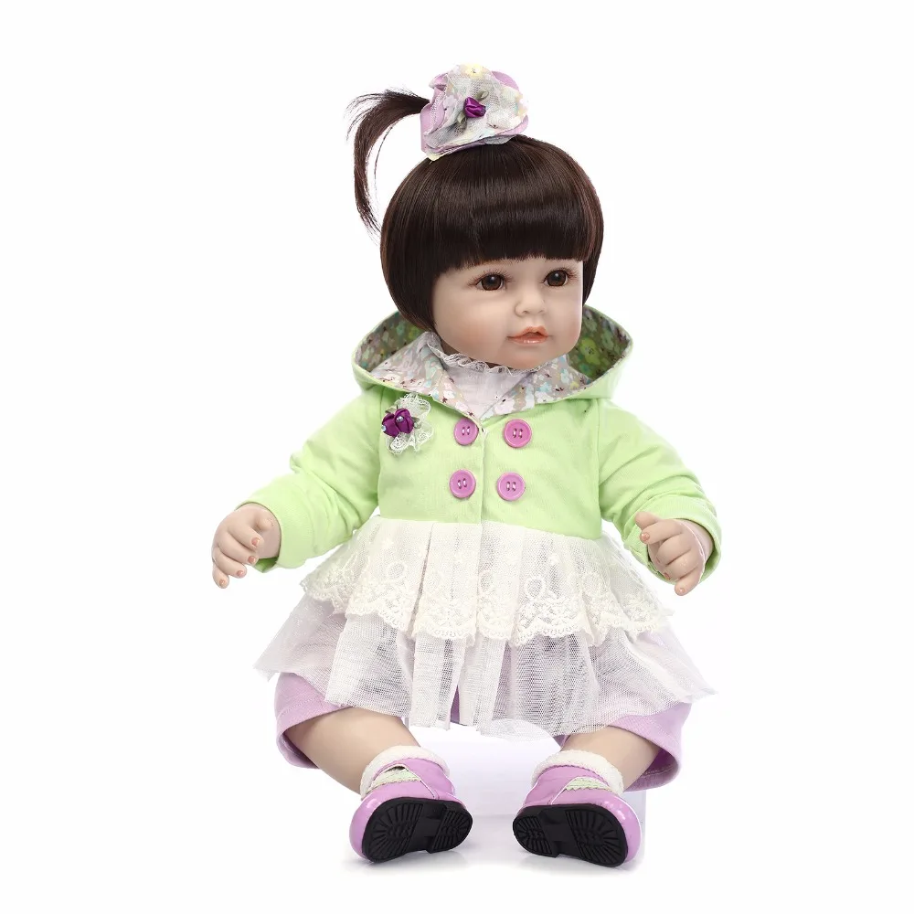 

Baby Reborn Doll 20 Inch Lifelike Soft Silicone Reborn Toys Fashion Gift For Girls Newborn Babies Toys bonecas reborn