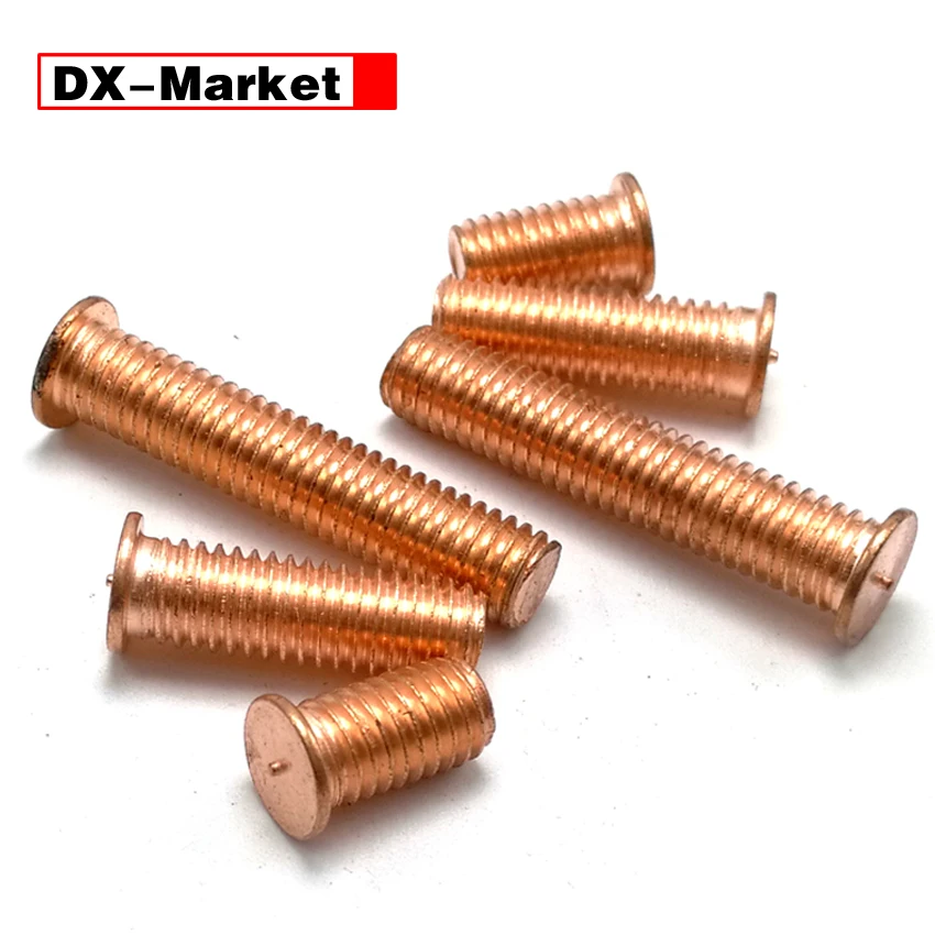 M3 M4 M5 M6 M8 Welding Screw , Carbon Steel Copper Plated Welding Stud Bolts , Spot Welding Screw 6mm-60mm ,A050