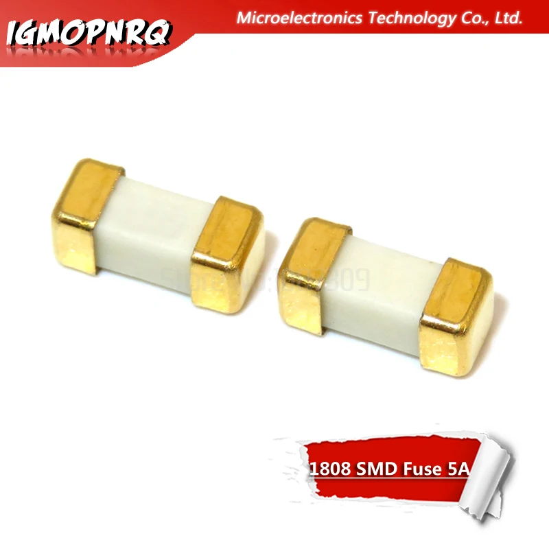 10 قطعة 1808 Littelfuse سريع المفعول SMD SMT 5A 125V سطح جبل الصمامات