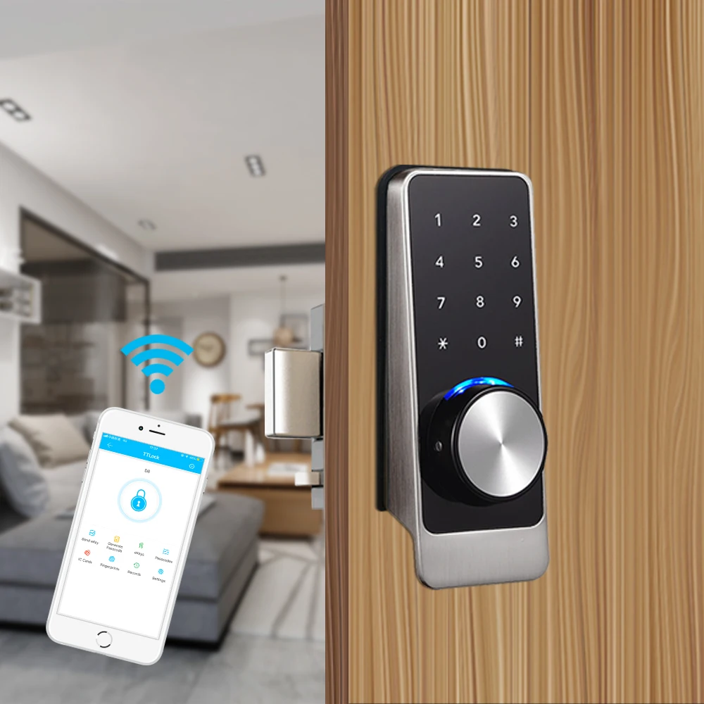 Waterproof App Smart Door Lock  Wifi Intelligent Remote Control  Door Lock Bluetooth  Keypad Digital Door Lock For Home Hotel