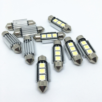 10pcs 36mm 39mm 41mm SMD 5050 LED White Blue Dome Festoon Car Light CANBUS Error Free C5W LED Lamp auto Bulb interior light 12V