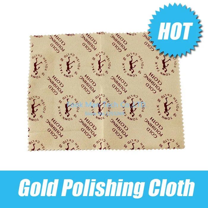 

Gold Polishing Cloth jewelry clean cloth Box 1 slice packing 10 pieces of packaging to sell wholesale free shipping