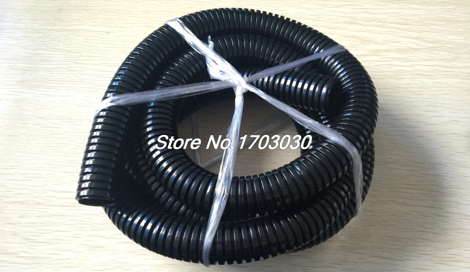 28.5mm Outer Diameter Convoluted Conduit Tube Wire Loom Harness 1.7M Long