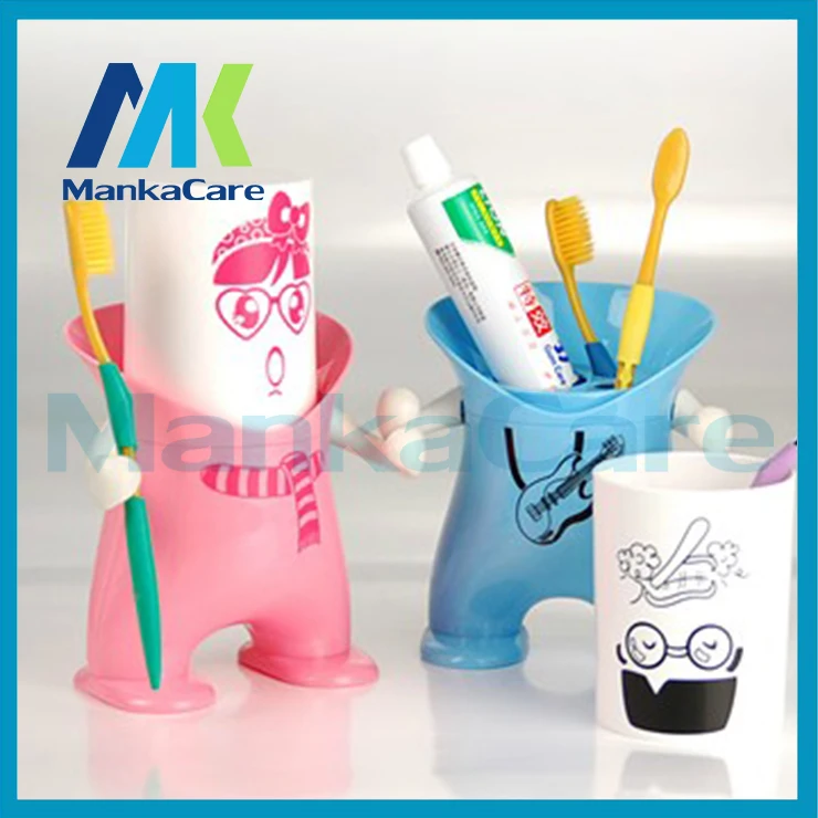 Manka Care - 2 Pcs Toothbrush rack automatic toothpaste gargle creative gift lazy household items A birthday present dental