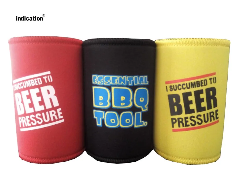 

Custom Logo Can Cooler Neoprene Stubby Beer Bottle Holder Insulated Can Cover Wedding Thermal Drink Sleeve Bag For Wine Beer