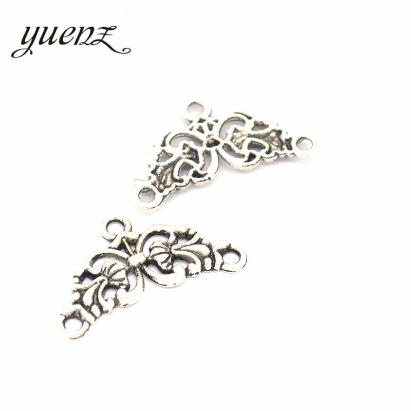 YuenZ 20 stücke Antike Silber farbe Halskette Erkenntnisse Metall Charme Anhänger Schmuck, Die DIY Charms Handmade G105