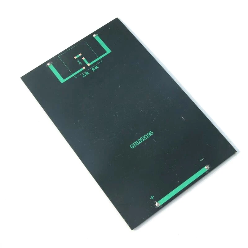 Customized 9V Small Solar Panels 125*195MM 3W Solar Cell for Courtyard Lighting System DIY Solar Energy System 200PCS