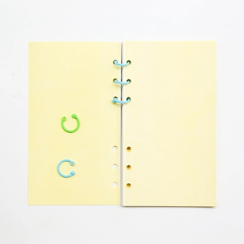Creative Plastic Multifunction Circle DIY Album Loose Leaf Book Binder Hoop Ring