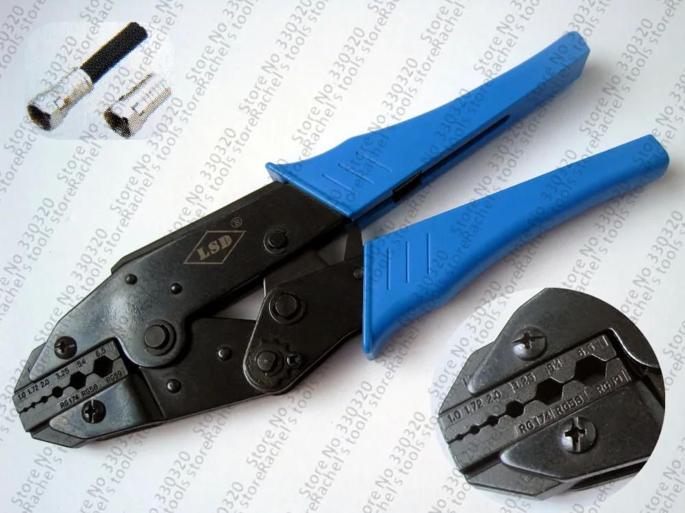 RG58 RG59 RG62 crimper BNC fiber optic Crimping Tool for crimping coaxial cable connectors LS-02H1