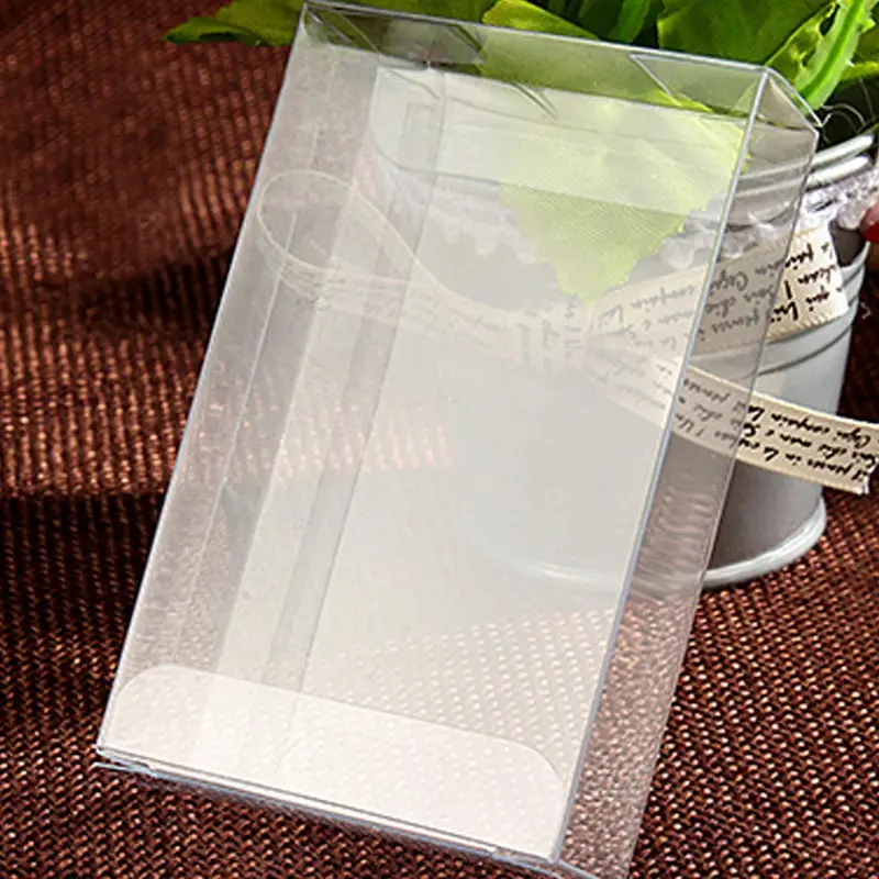 50pcs 2xWxH Jewelry Gift Box Clear Boxes Plastic Box Transparent Storage Pvc Box Packaging Display Pvc Boxen For Wed/christmas