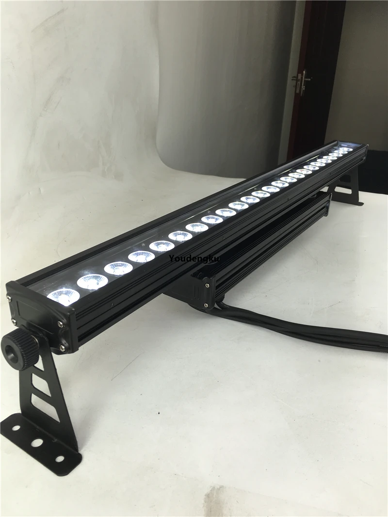 10 pieces Wedding Uplights Beam 24 led black wall washer light 24x15w 5 in 1 rgbwa waterproof wall washer led light bar