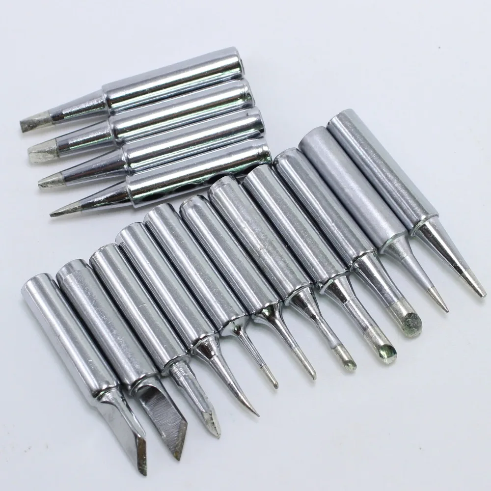 10Pc/lot Lead-free Replaceable 900M-T Soldering Iron Tips For Soldering Station